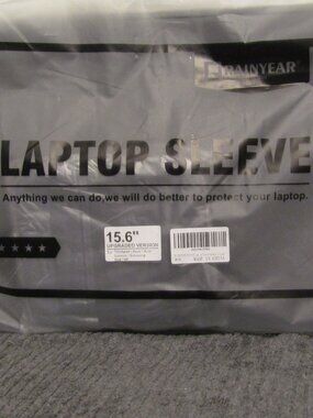 RAINYEAR 15.6 Inch Laptop Sleeve Protective Case Soft Carrying Zipper Bag